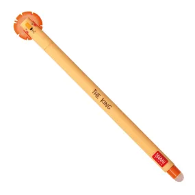Legami Orange Erasable Gel Pen - Lion