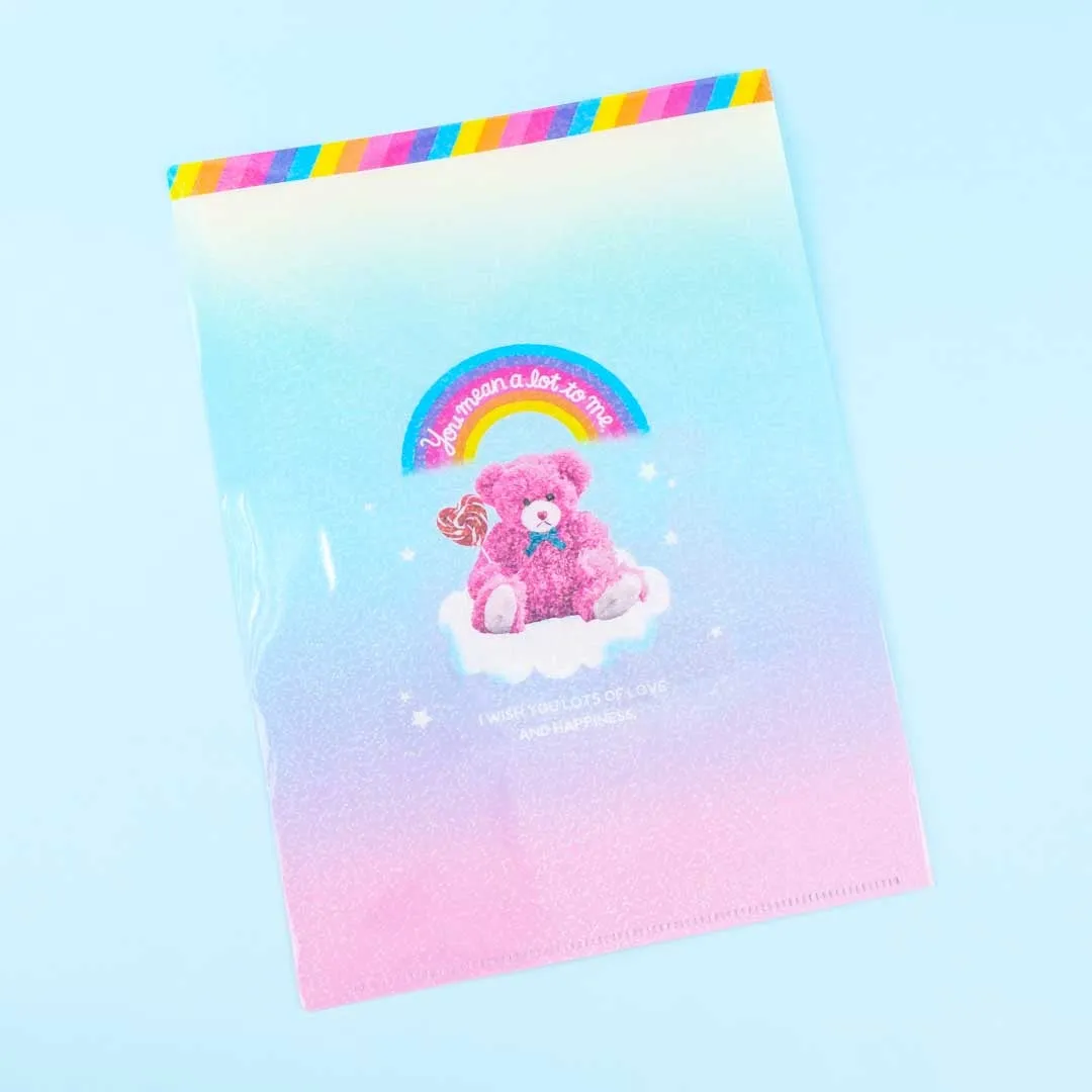 Lollipop Bear Plastic Folder