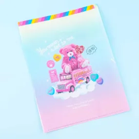 Lollipop Bear Plastic Folder