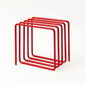 Magazine rack red