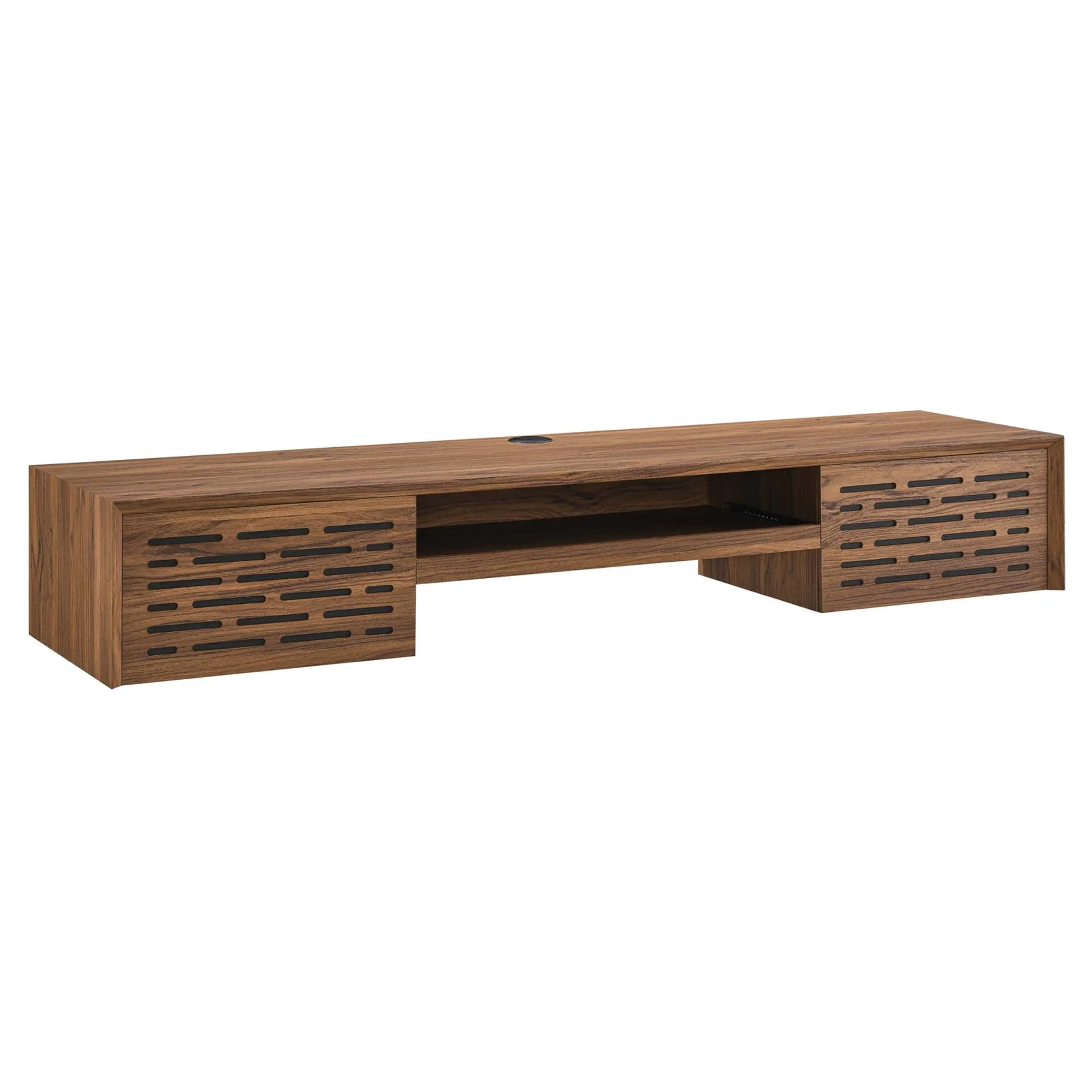 Merit 60" Wall Mount Wood Office Desk by Modway