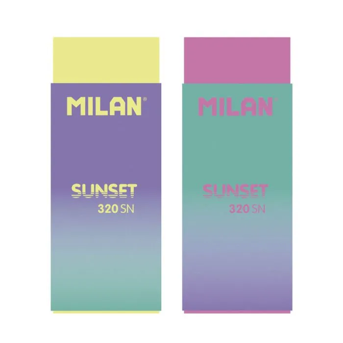 Milan Nata® 320 Erasers, Sunset series