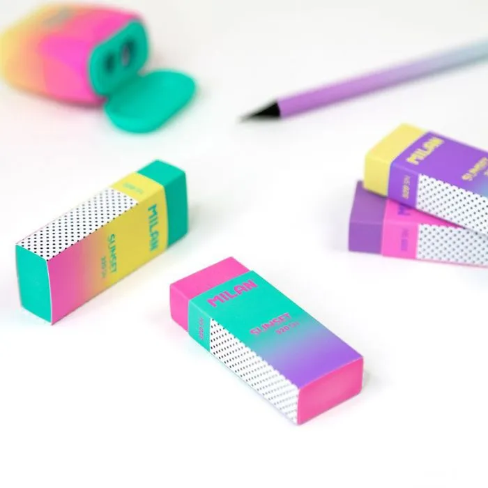 Milan Nata® 320 Erasers, Sunset series