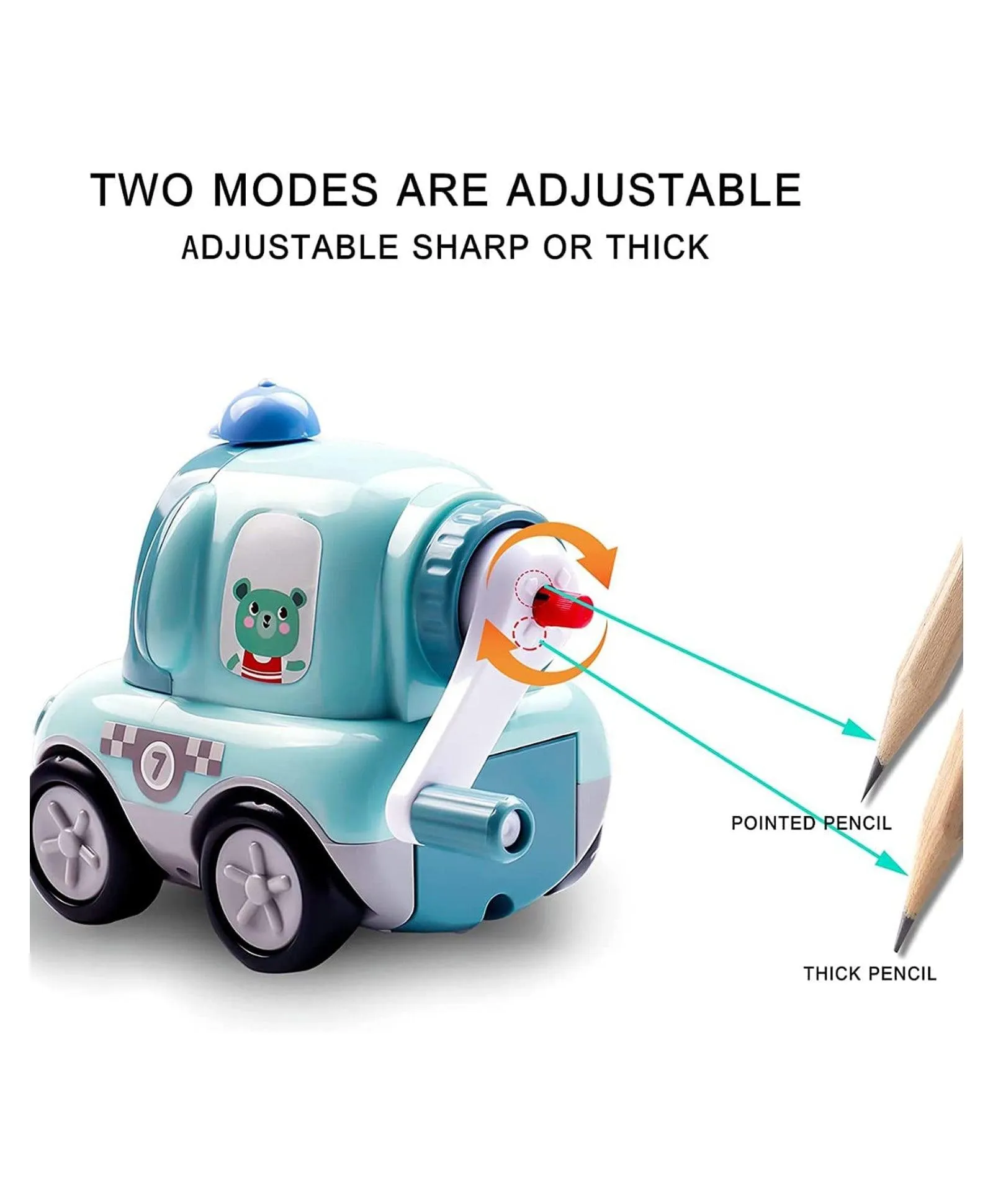 Mini Car On Wheels Manual Pencil Sharpener