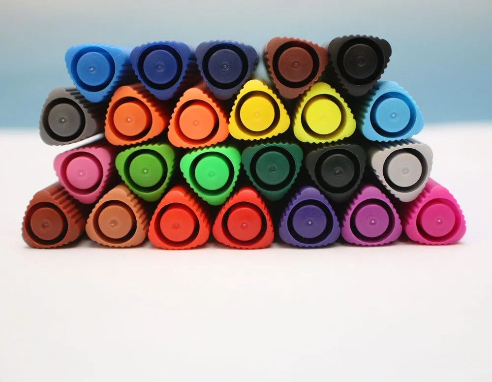 Mont Marte Watercolour Markers 24pc Tri Grip in Case