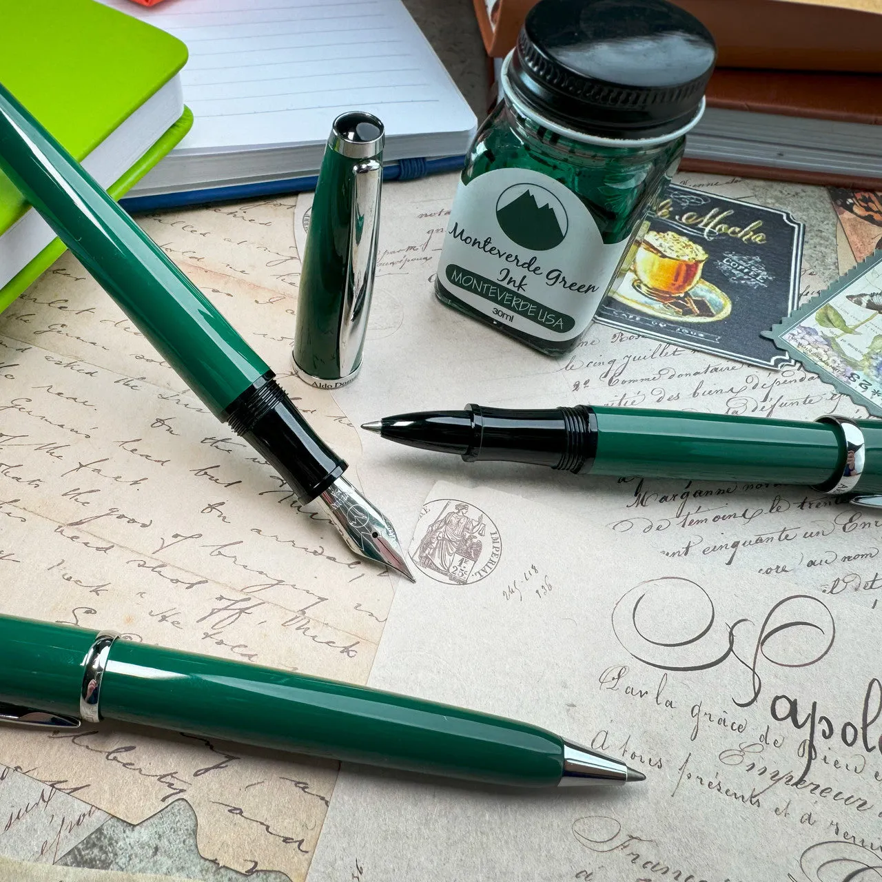 Monteverde USA® Aldo Domani Fountain Pen Green w/ JoWo Nib