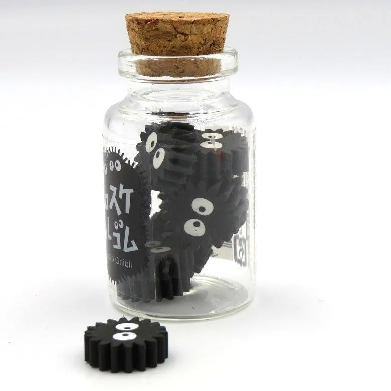 MOVIC 1221-13 My Neighbor Totoro Series Small Black Charcoal Canned Eraser Healing Eraser Modeling Eraser