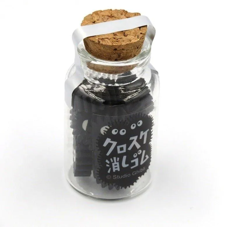 MOVIC 1221-13 My Neighbor Totoro Series Small Black Charcoal Canned Eraser Healing Eraser Modeling Eraser