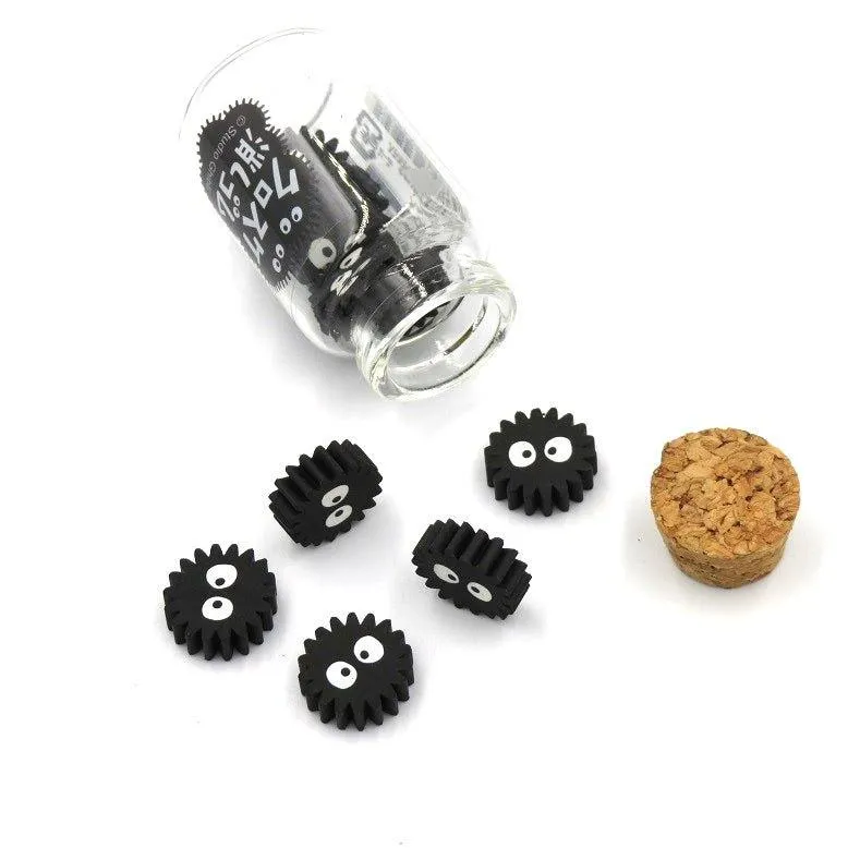 MOVIC 1221-13 My Neighbor Totoro Series Small Black Charcoal Canned Eraser Healing Eraser Modeling Eraser