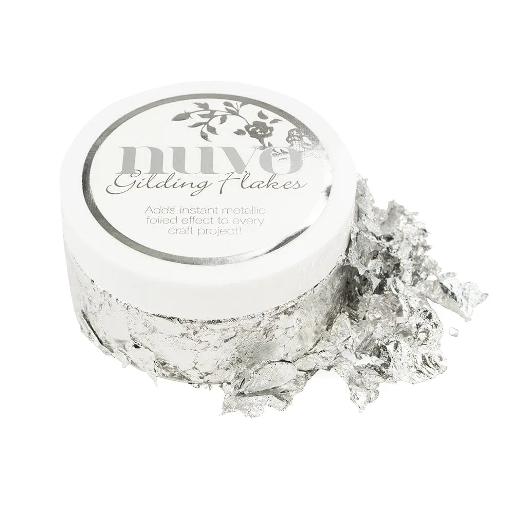 Nuvo - Gilding Flakes - Silver Bullion (200ml) - 851n