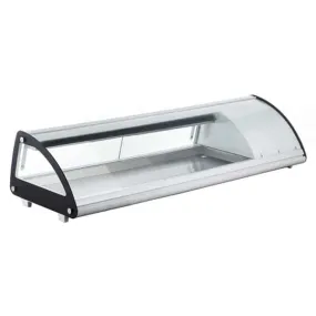 Omcan-43224 Sushi Showcase With Curved Glass Digital Control 52 inch 2 cu.ft.