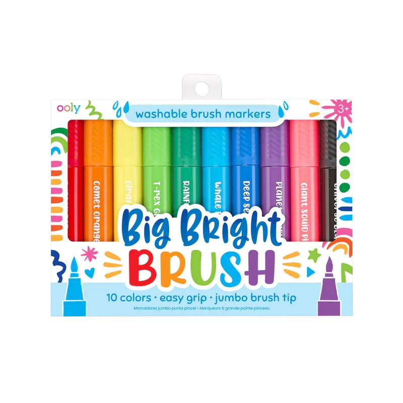 OOLY Big Bright Brush Markers - set of 10
