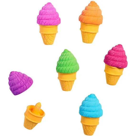 Ooly Petite Sweets Ice Cream Shoppe Scented Erasers - Vanilla Scent - Set of 6 -