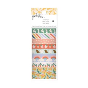 Pebbles Sunny Bloom Washi Tape 8/Pkg*