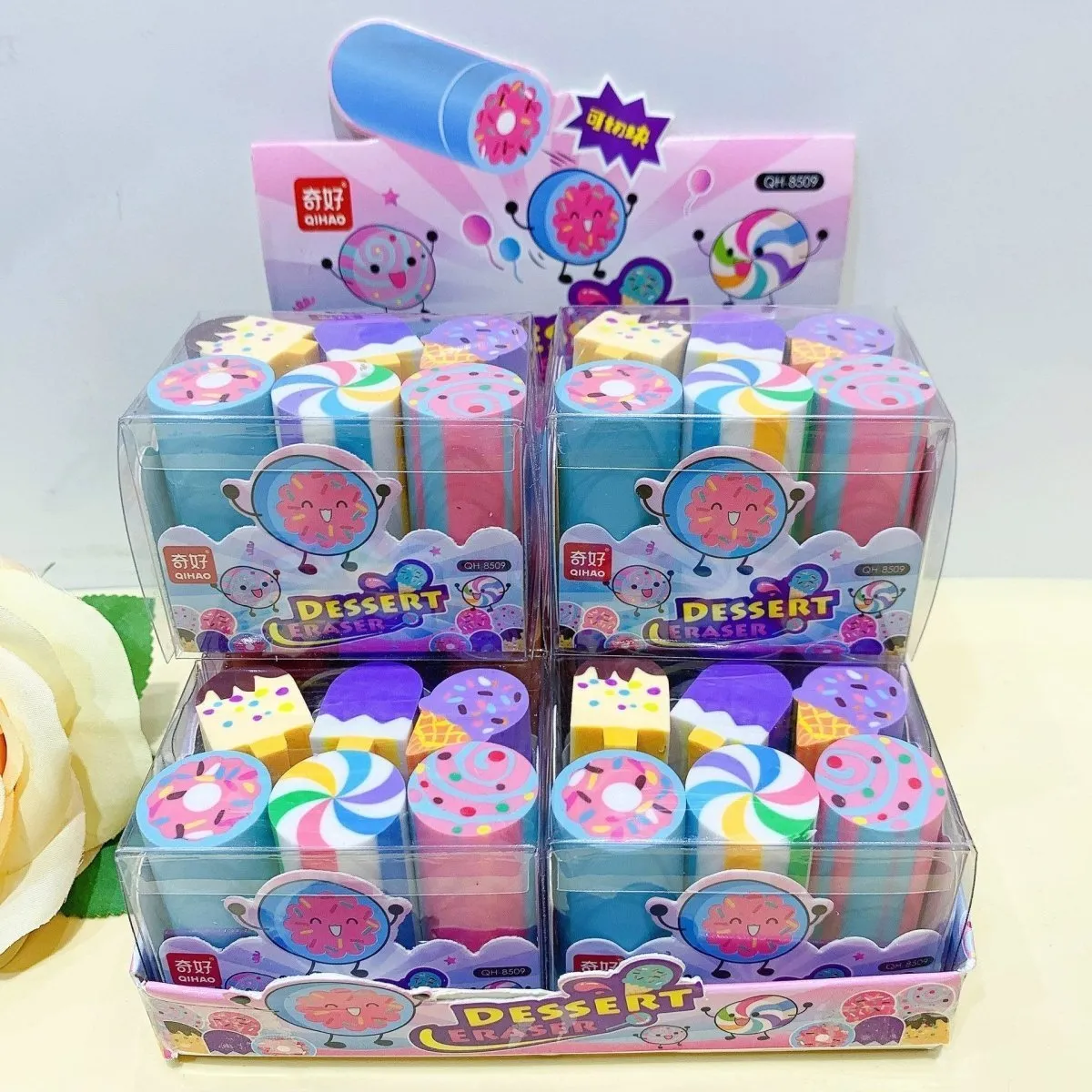 Pencil Erasers Sushi Dessert Sport Cute Erasers Party Bags Fillers