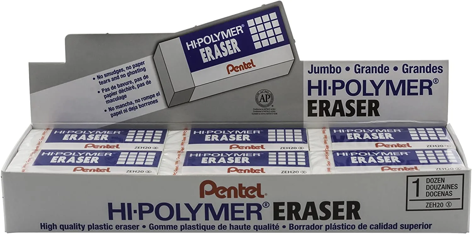 Pentel Eraser ZEH-20 Hi-Polymer XL