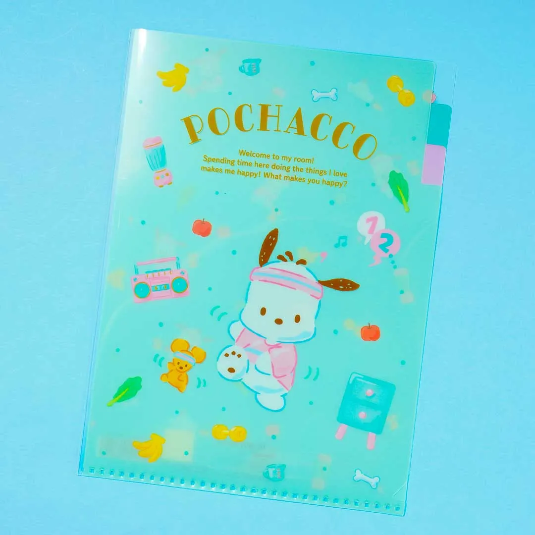 Pochacco Stay Fit Multi Pocket A5 File Folder