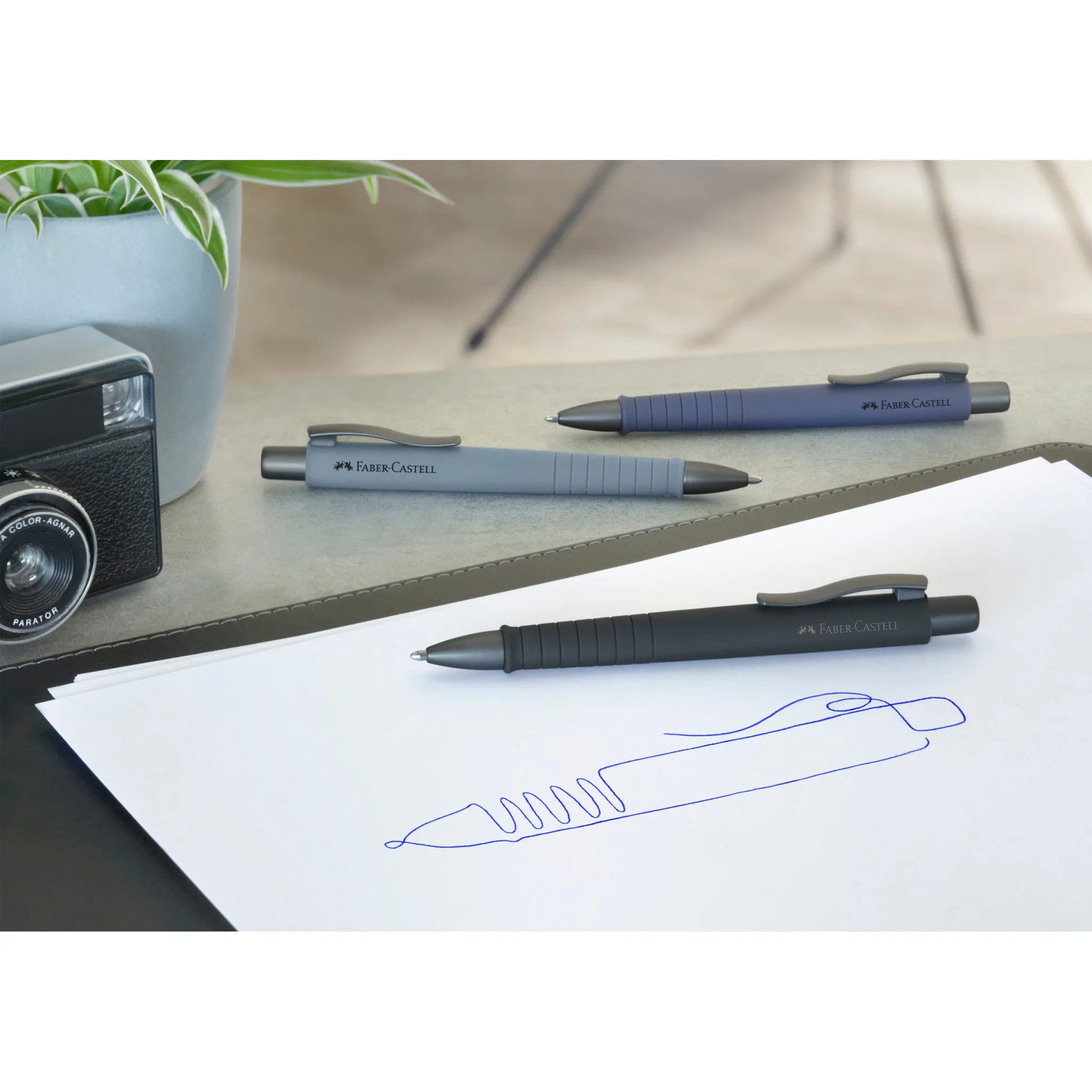 Poly Ball Urban Ballpoint Pen, Navy Blue - #241189