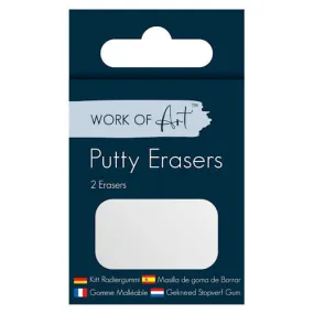 Putty Erasers - 2 Pack Kneaded Soft Rubber Artist Sketch Clean Drawing