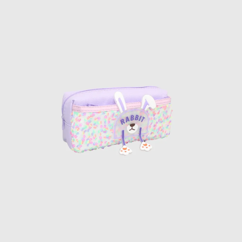 Rabbit Purple Pencil Case