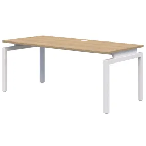 Rapid Balance Desk, Classic Oak/White, 1800mm x 800mm