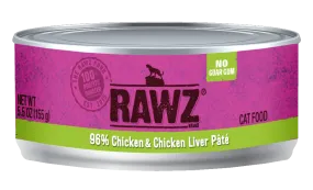 RAWZ® 96% Chicken and Chicken Liver Pate, Wet Cat Food