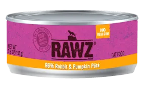 RAWZ® 96% Rabbit and Pumpkin Pate, Wet Cat Food