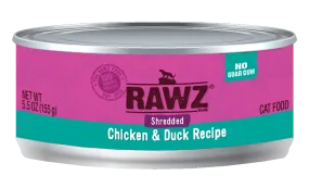 RAWZ® Shredded Chicken and Duck Recipe, Wet Cat Food