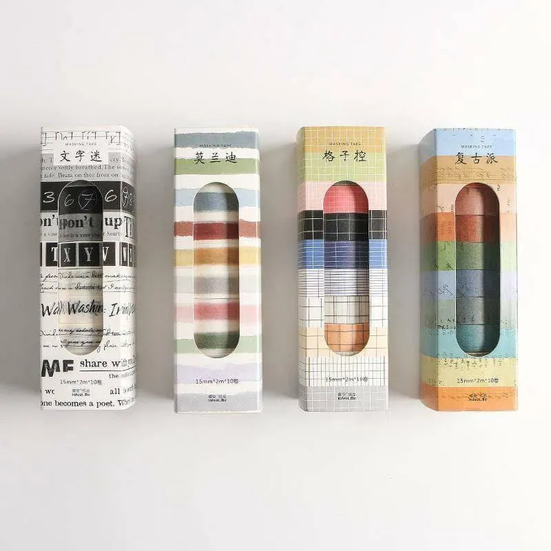 Retro Washi Tape Set