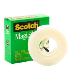 Scotch Magic Tape in Box 3/4 x 36 yd 19mm x 33m