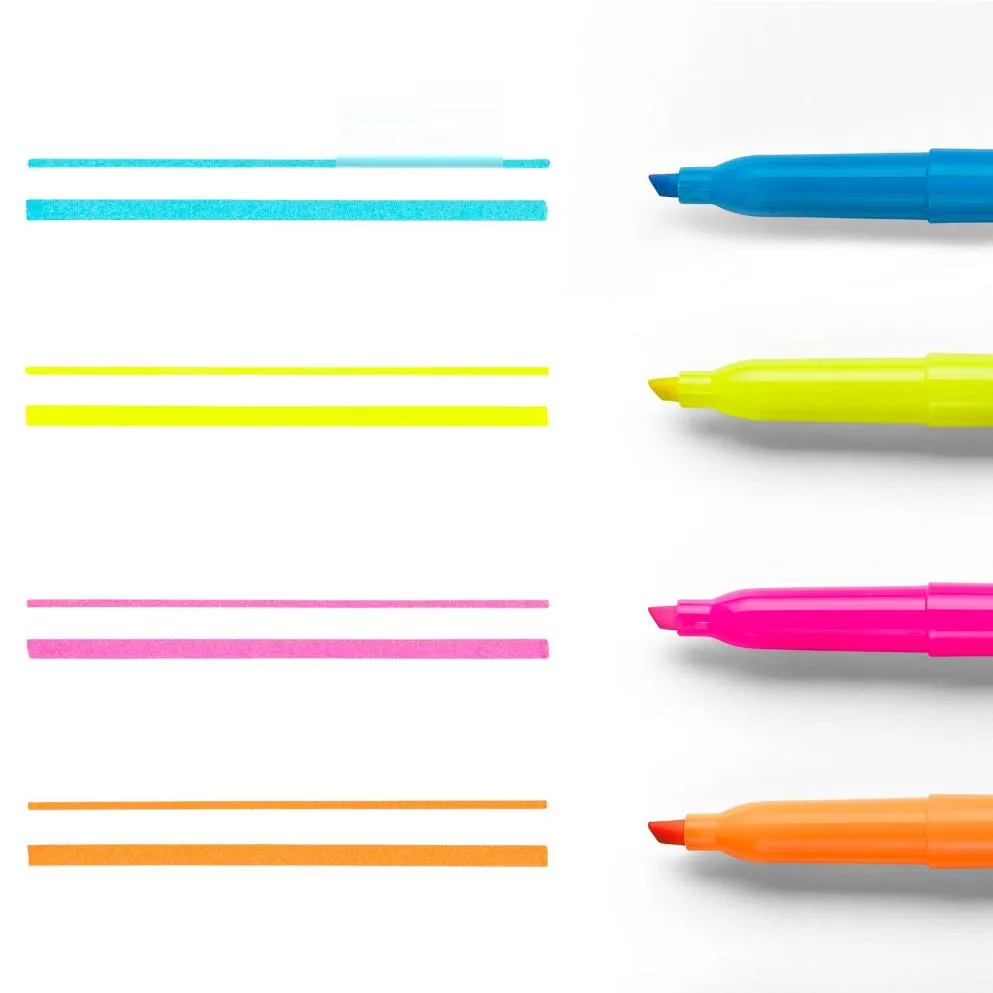 Sharpie Accent Pocket Highlighters Set, Narrow Chisel 4pk