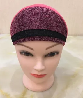 Shimmer glitter inner cap tie back style