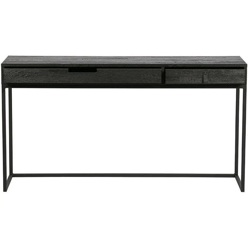 Silas Blacknight Brushed Ash Wood Desk