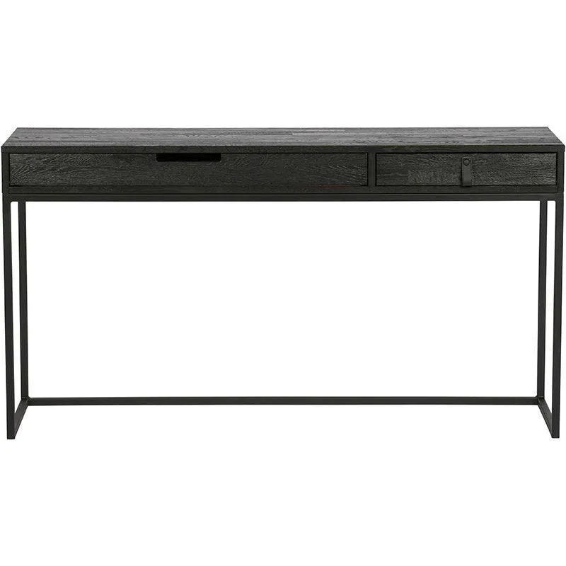 Silas Blacknight Brushed Ash Wood Desk