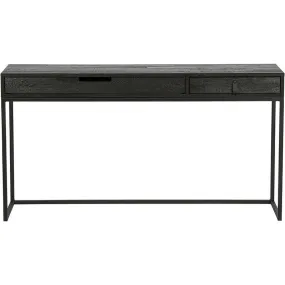 Silas Blacknight Brushed Ash Wood Desk