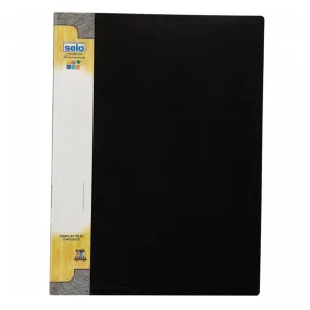 Solo Display File With 10 Pockets Black A4 DF 200
