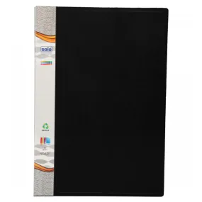 Solo Display File With 20 Pockets Black F/C Size DF 211