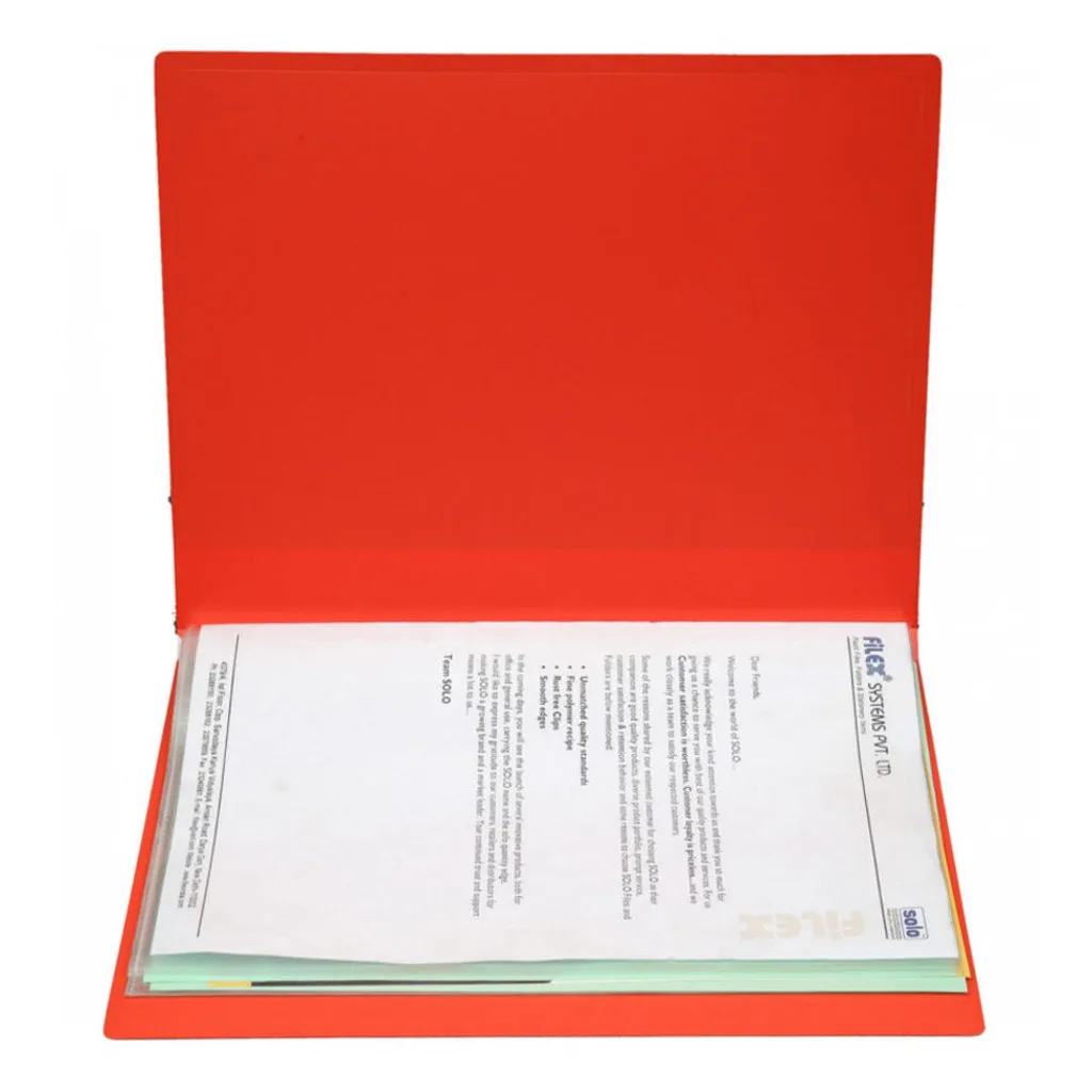 Solo Display File With 20 Pockets Tango Red A4 DF 201