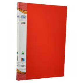 Solo Display File With 20 Pockets Tango Red A4 DF 201