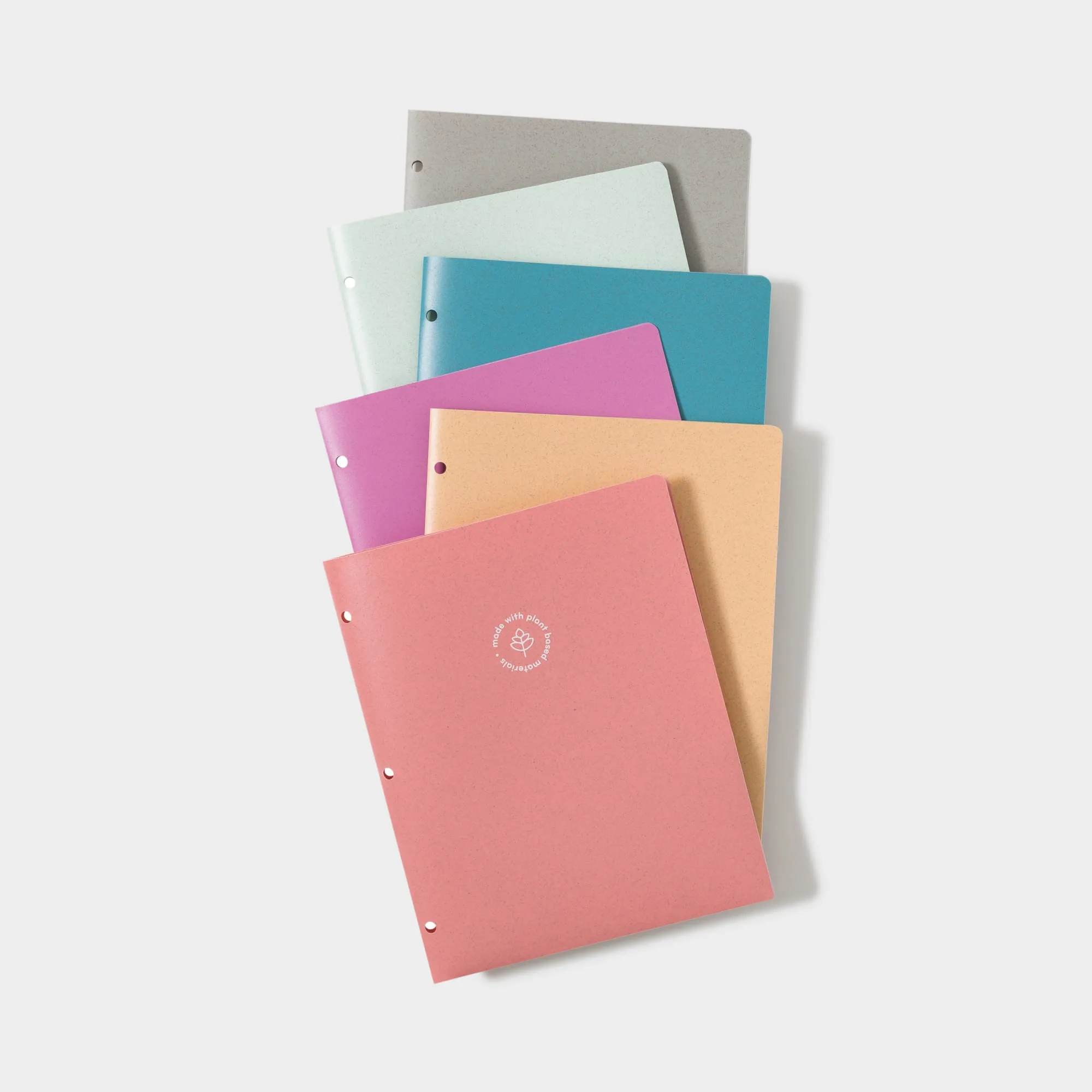 Speckled Bright Poly 2 Pocket 3-Hole Punch Folders, 12 CT Assorted Colors