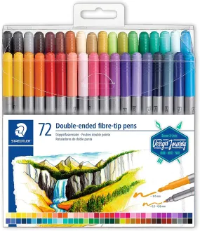Staedtler Double-end fibre-tip pens - (Pack of 72)
