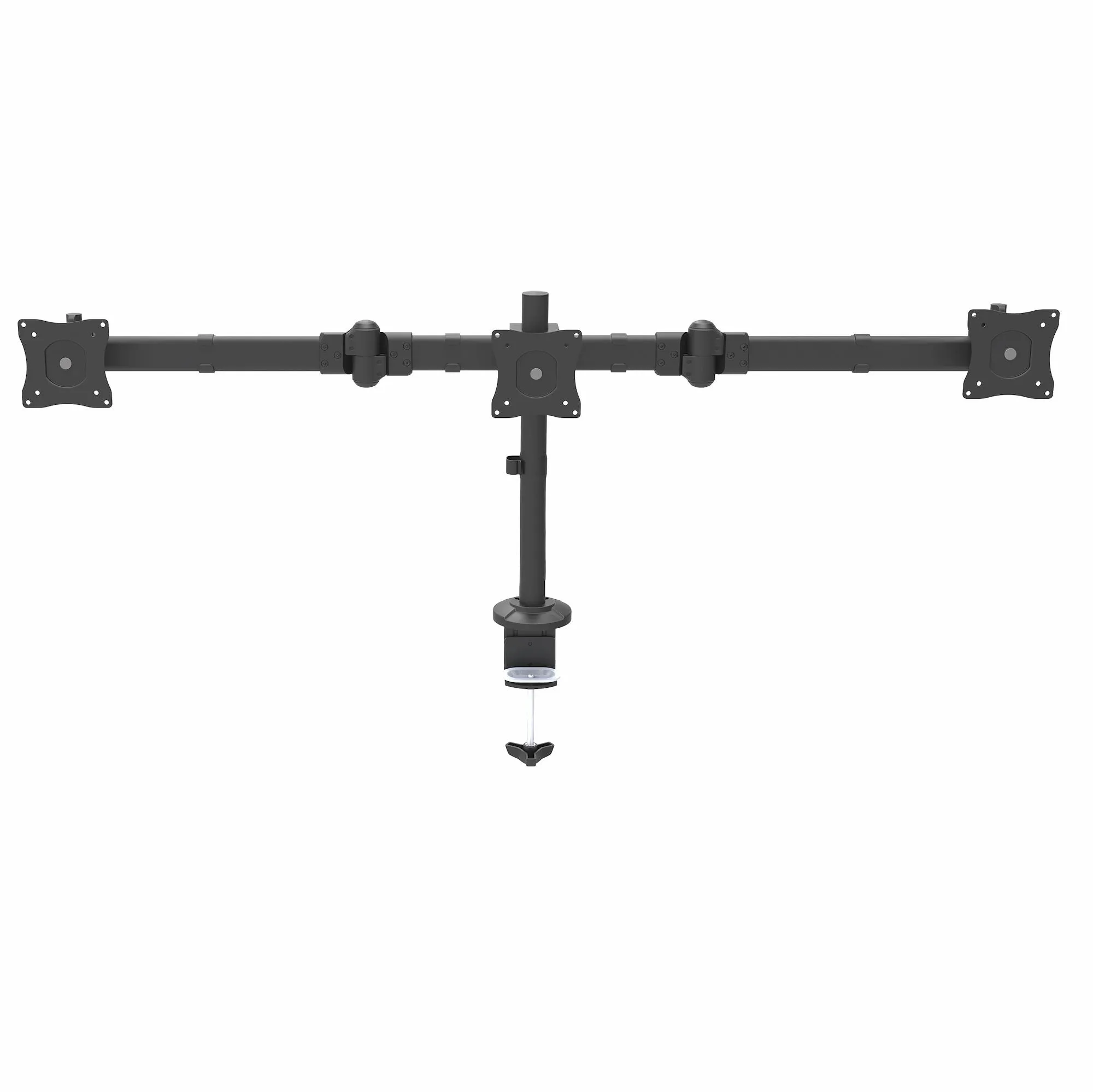 Startech.Com Desk Mount Triple Monitor Arm - 3 Vesa 27" Displays - Ergonomic Height Adjustable Articulating Pole Mount -