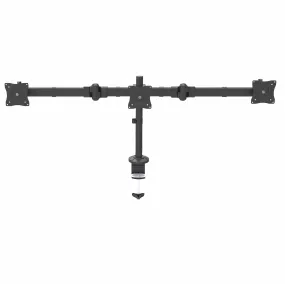 Startech.Com Desk Mount Triple Monitor Arm - 3 Vesa 27" Displays - Ergonomic Height Adjustable Articulating Pole Mount -