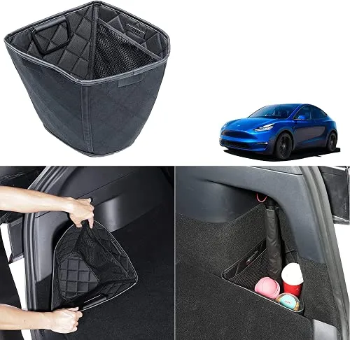 Storage Bins for Trunk Side Pockets of Tesla Model Y (2 Piece Set)