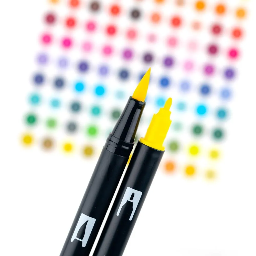 Tombow Dual Brush Pen Set 10pk Primary Colours
