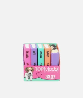 TOPModel Eraser Set, Mini School Books & Pencils - 0012443