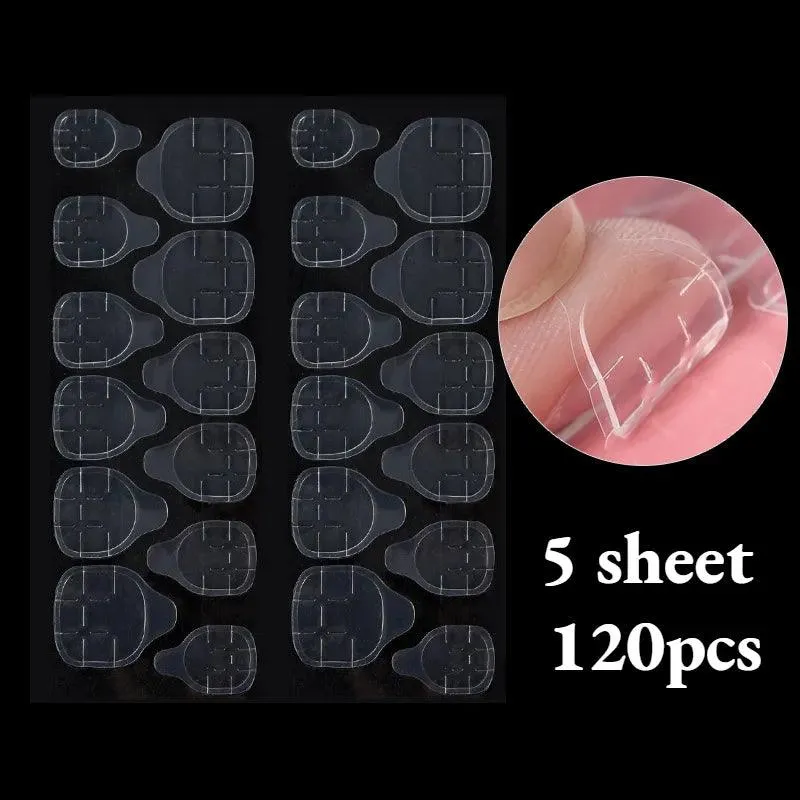 Transparent Nail Extension Adhesive Tapes: Seamless Press-On Bond