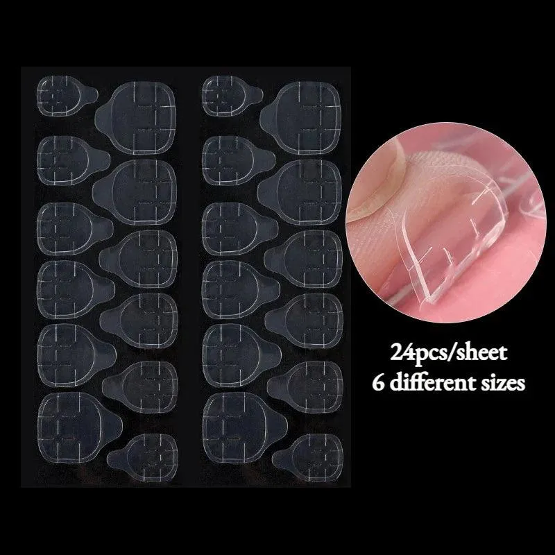 Transparent Nail Extension Adhesive Tapes: Seamless Press-On Bond