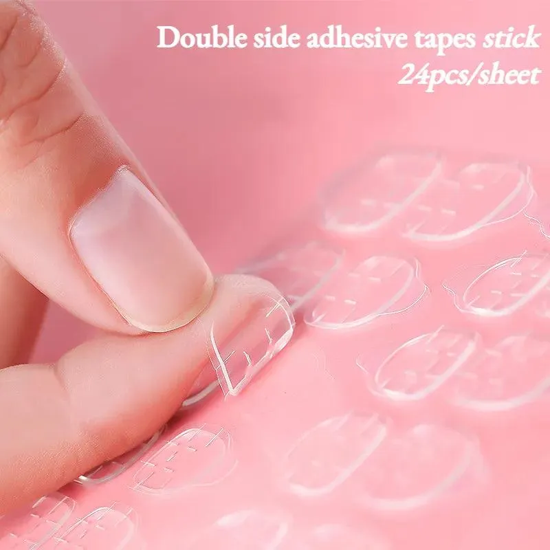 Transparent Nail Extension Adhesive Tapes: Seamless Press-On Bond