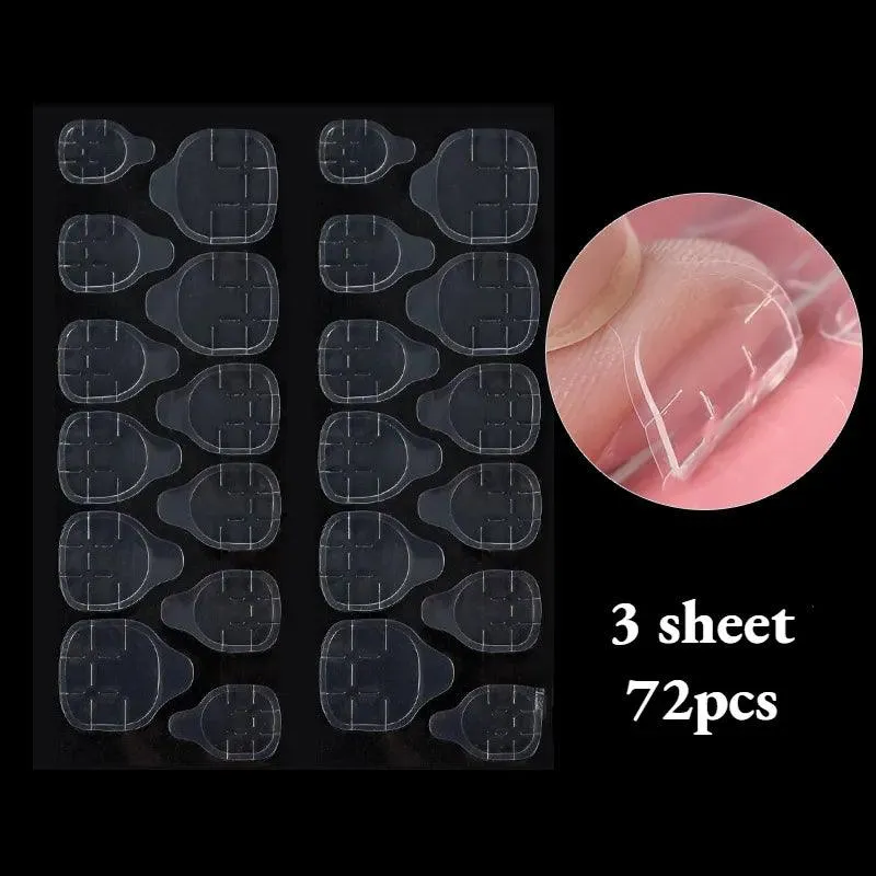 Transparent Nail Extension Adhesive Tapes: Seamless Press-On Bond